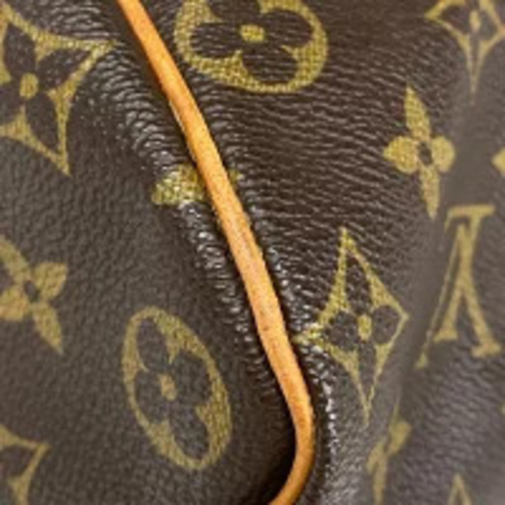 Louis Vuitton Monogram Commuter Speedy Bag Boston Handbag Brown